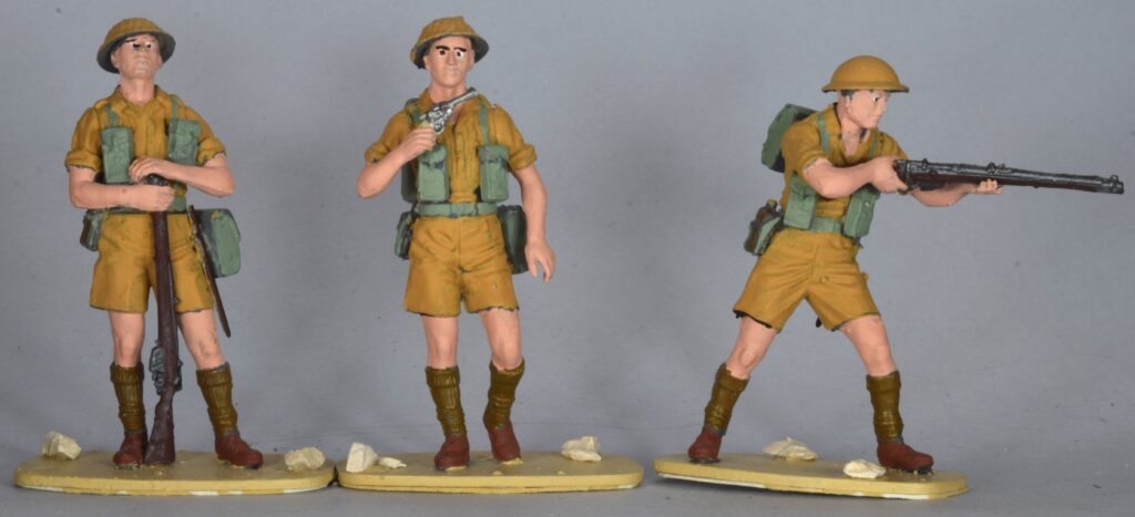 British 8th Army figures in different poses